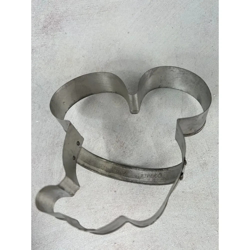 Vintage Walt Disney Productions Mickey Mouse Face‎ Head Metal Cookie Cutter - 5